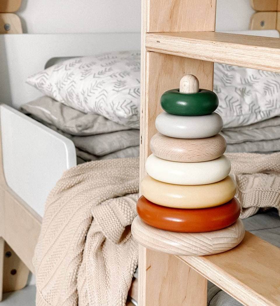 Giocattolo impilamento in legno - Foresta autunnale