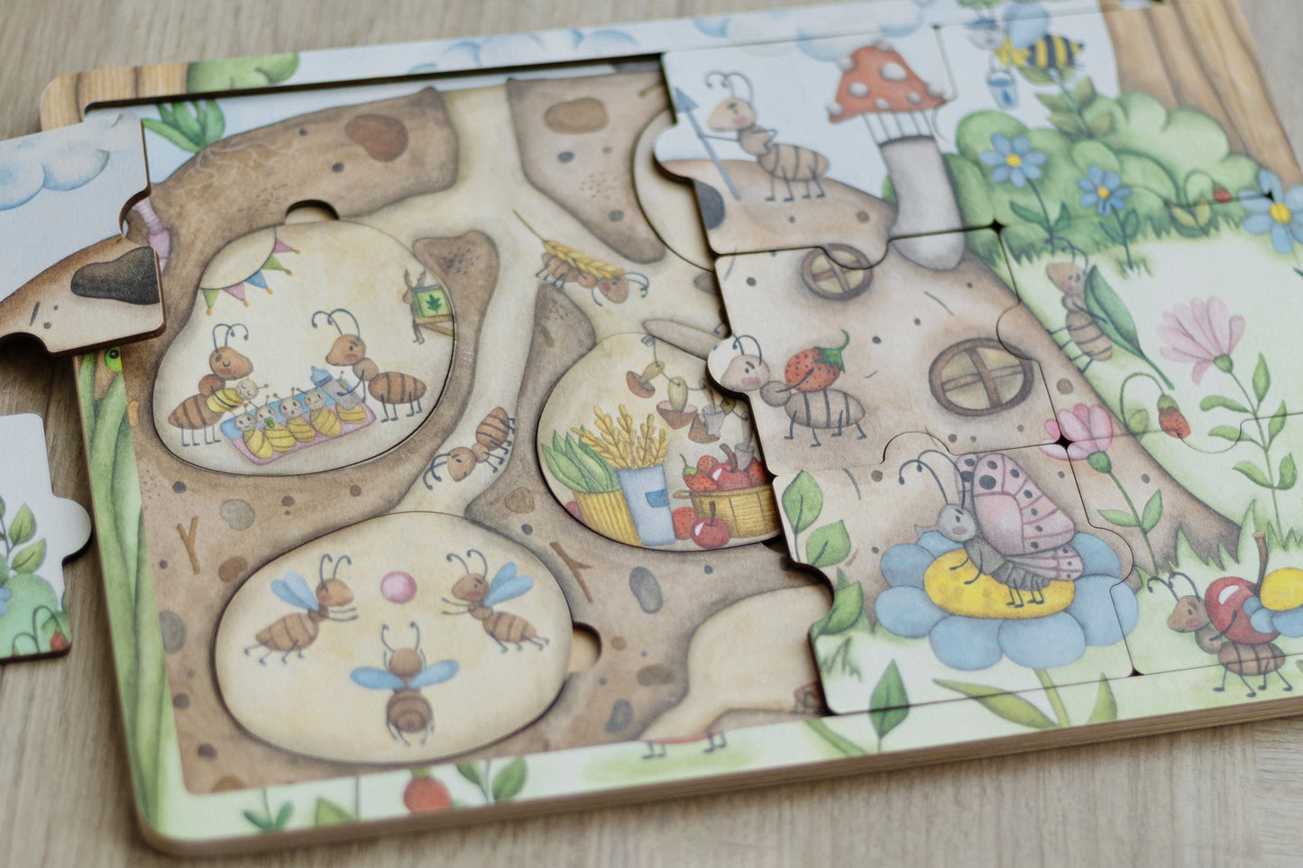 Where Ants Live Wooden Puzzle