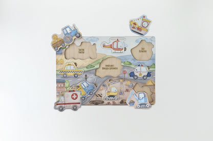 Transport Wooden Puzzle