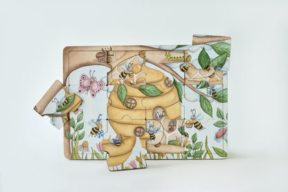 Where Honey Bees Live Wooden Puzzle