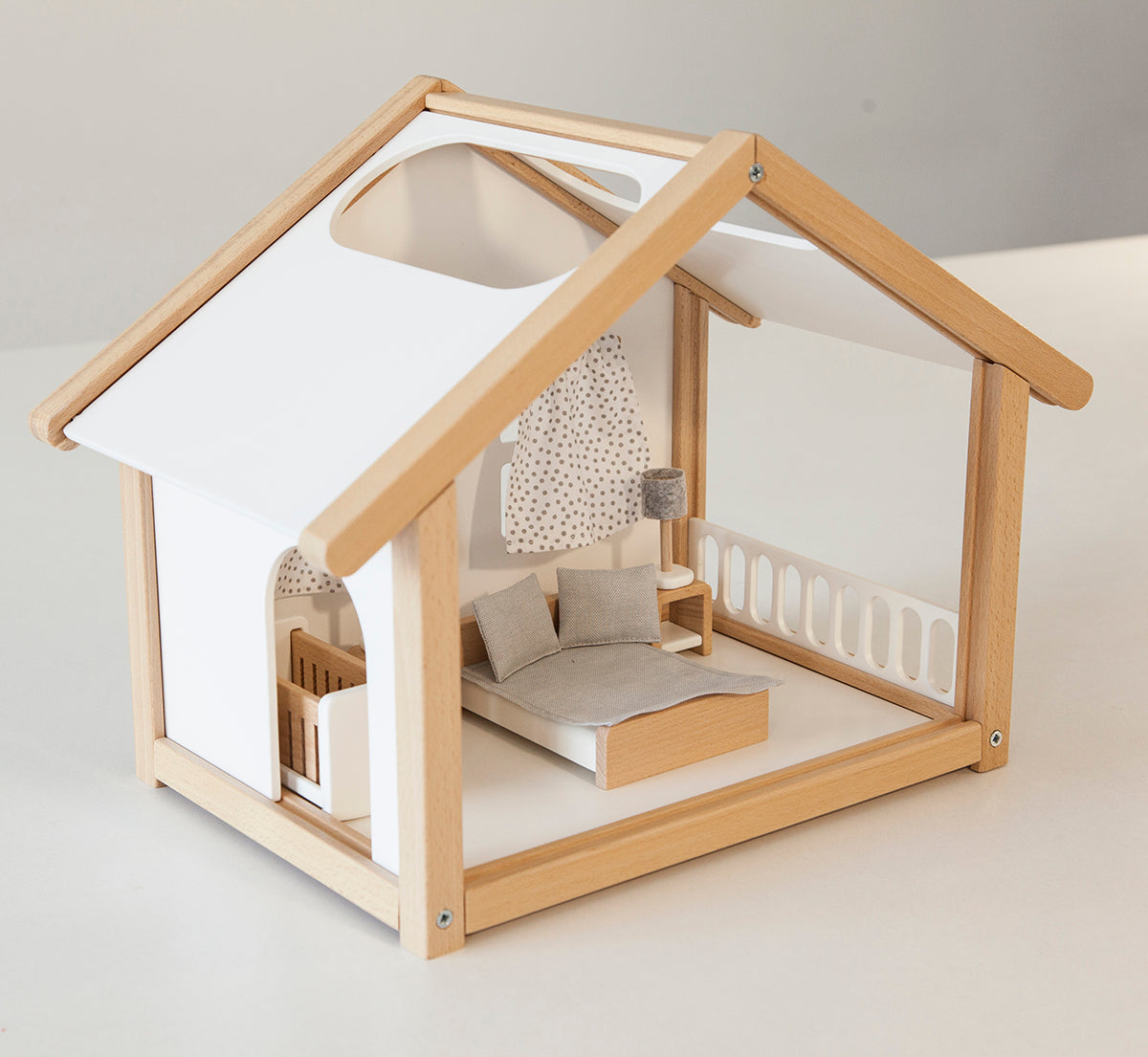 Small Wooden Dollhouse