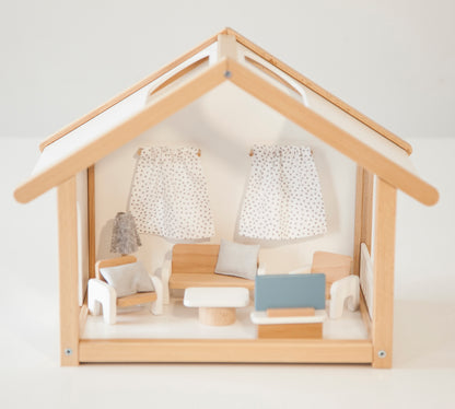 Small Wooden Dollhouse